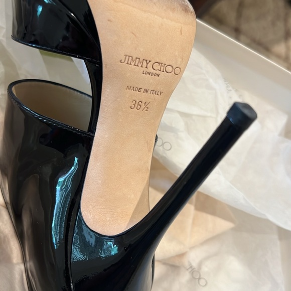 Jimmy Choo Black Patent Private Shoe - Picture 12 of 15